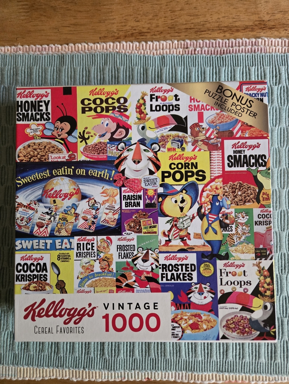Rose Art Kellogg's Vintage Cereal Favorites 1000 Piece Puzzle
